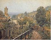 Alfred Sisley Sentier de la Mi cote, Louveciennes painting